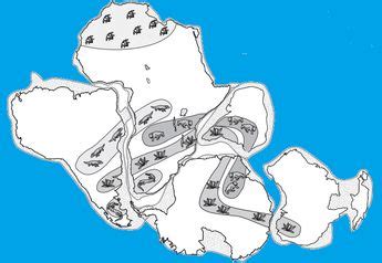 Lesson Pangaea - Wegener's Puzzling Evidence | Pangaea puzzle, Plate ...