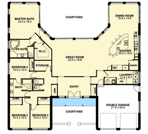 Adobe Style House Plan with ICF Walls - 6793MG | Architectural Designs - House Plans