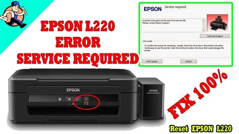 RESET PRINTER EPSON L220 || CARA RESET EPSON L220 || EPSON L220 SERVICE ...