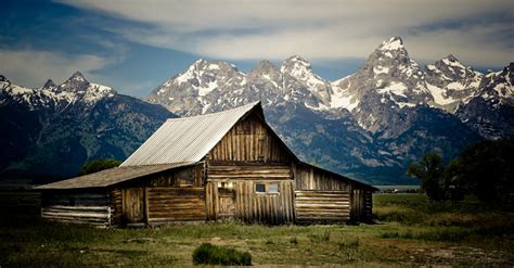 Free stock photo of cabin, grand teton national park, teton mountains