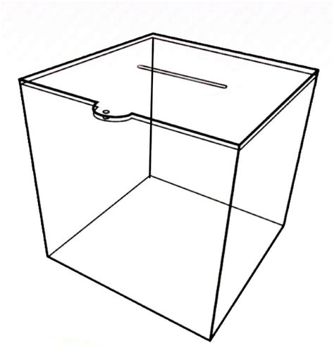 Acrylic box with lock, Furniture & Home Living, Home Improvement ...