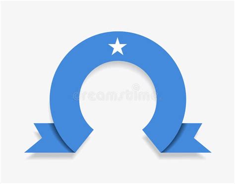 Somalian Flag Rounded Abstract Background. Vector Illustration. Stock ...