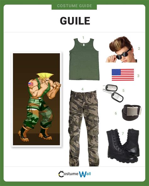 Dress Like Guile Costume | Halloween and Cosplay Guides