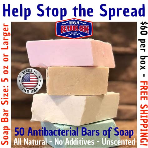 BULK BOX OF 50 ALL-NATURAL SOAP BARS @ WHOLESALE! - FREE SHIPPING!