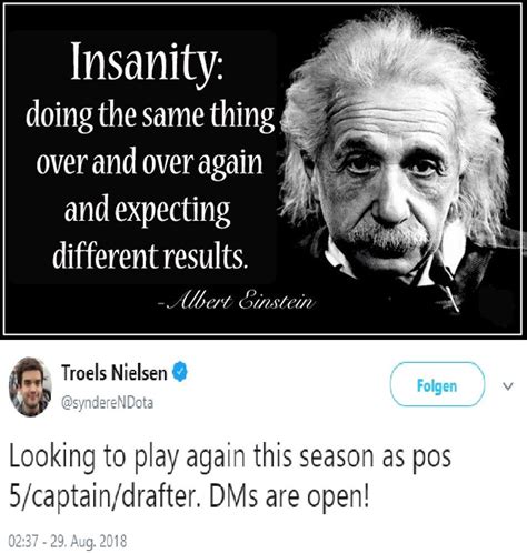 Albert Einstein on Insanity : r/AdmiralBulldog