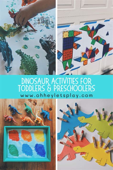 Dinosaur Activities for Toddlers and Preschoolers — Oh Hey Let's Play