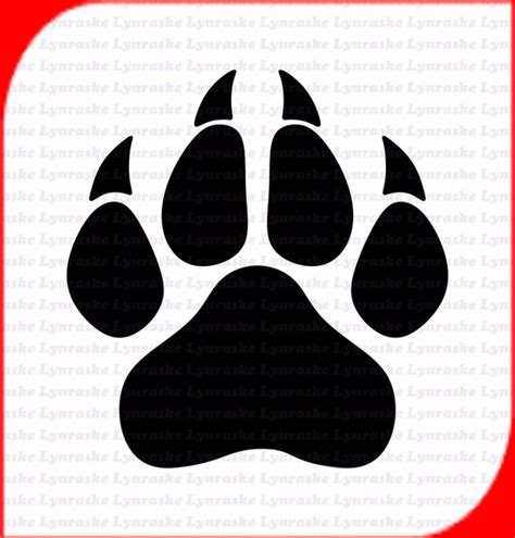 Panther Paw Print Svg