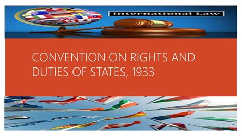 Montevideo Convention on Rights and Duties of States - YouTube