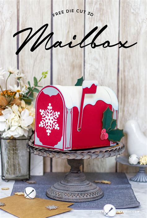 3D Christmas Mailbox - Holiday Cut Files - Designs By Miss Mandee