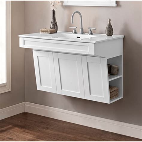 Fairmont Designs Shaker Americana 36" Wall Mount Vanity - Polar White ...