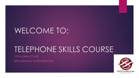 Telephone Skills Course – STEM English Learn