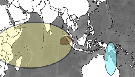 Placing the Toba eruption on a map of the Western Pacific. The extent... | Download Scientific ...