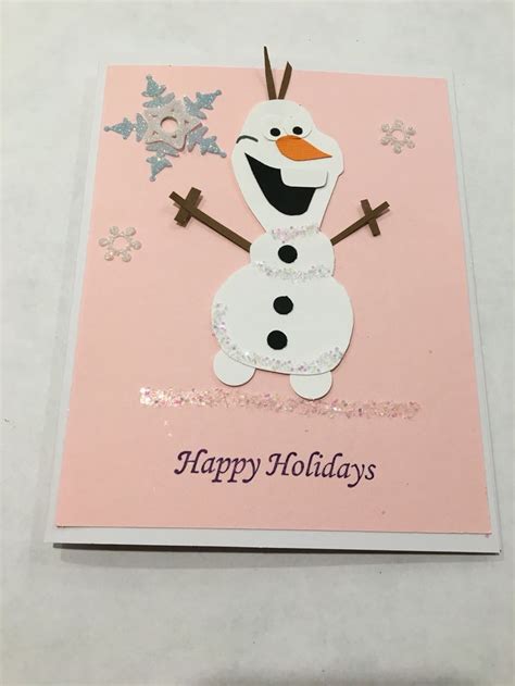 Olaf Card | Cards, Present wrapping, Happy holidays