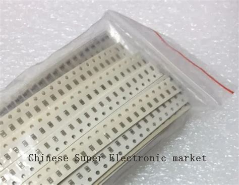 1005 SMD 0402 Ceramic Capacitor kit 1pF~10uF 60values*25pcs=1500pcs Chip Ceramic Capacitor ...