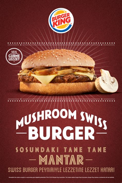 Burger King Mushroom Swiss Burger on Behance