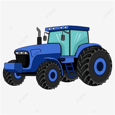 Blue Tractor Clipart Hd PNG, Beautiful Blue Tractor Clipart, Tractor ...