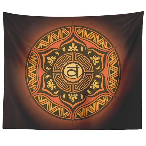 Sacral Chakra Mandala Tapestry – 7 Chakra Store