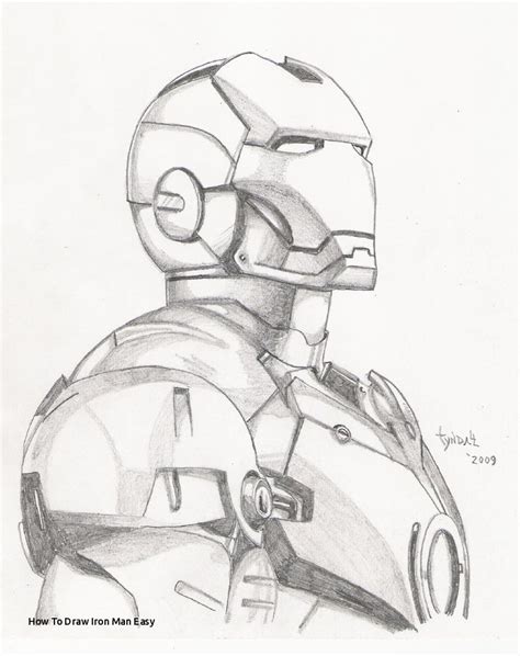 Iron Man Easy Sketch at PaintingValley.com | Explore collection of Iron ...