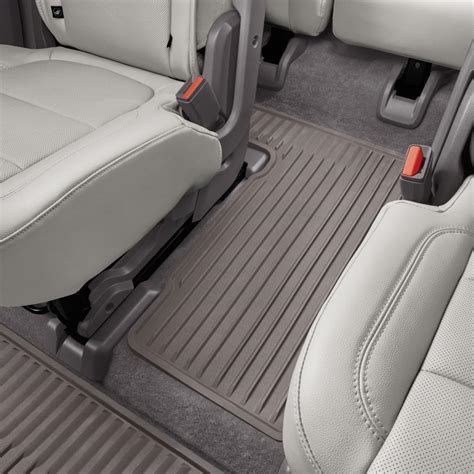 Chevrolet Traverse Third-Row Premium All-Weather Floor Mats in Dark Atmosphere for Models ...