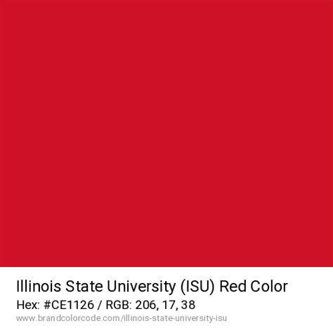 Illinois State University (ISU) Brand Color Codes » BrandColorCode.com