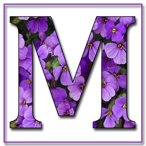 GRANNY ENCHANTED'S FREE DIGITAL SCRAPBOOK KITS: "Purple Flowers" Free Scrapbook Alphabet Letters ...