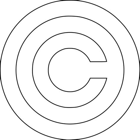 Copyright Symbol White Png