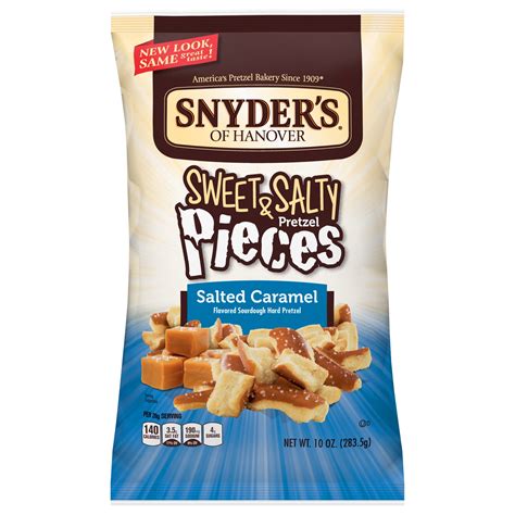 Snyder's of Hanover Salted Caramel Sweet & Salty Pretzel Pieces, 10 Oz - Walmart.com