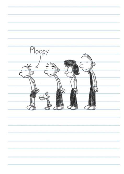 Diary of a Wimpy Kid characters drawn with pencil tool : r/LodedDiper