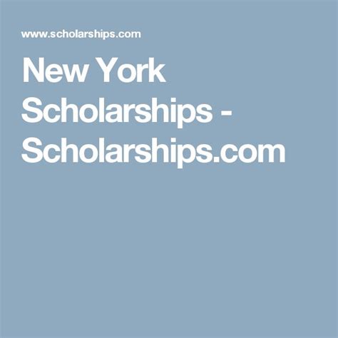 New York Scholarships - Scholarships.com | Nursing scholarships, School scholarship, Scholarships