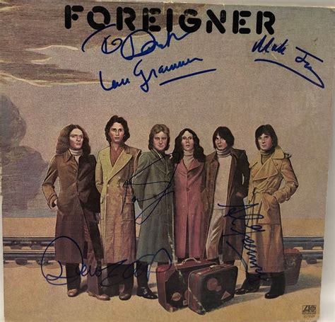 Signed Foreigner "Foreigner" Album Cover