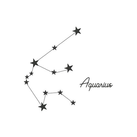 Aquarius Embroidery Design, Aquarius Constellation Embroidery Design ...