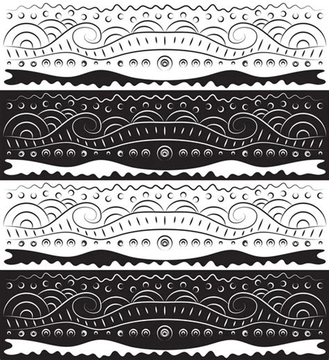 Clipart: black and white scroll | Black-and-white scroll — Stock Vector © nurrka #4433382