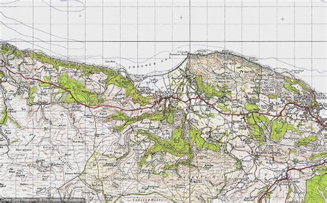 Historic Ordnance Survey Map of Porlock, 1946