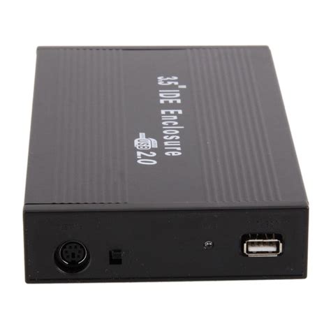 3.5" IDE External Hard Drive Enclosure Case USB 2.0 Support 1TB w Black ...