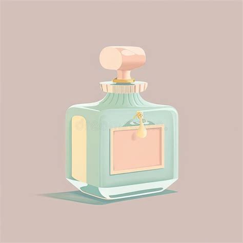 Beautiful Retro Perfume Bottle with Pastel Colors. Generative Ai Stock ...