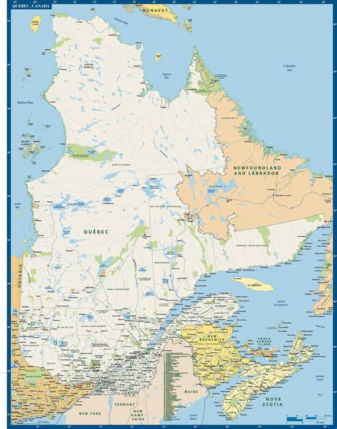 Quebec Province Map | Digital Vector | Creative Force