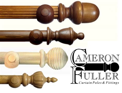 Wooden Curtain Poles Only – Stained /Painted | Curtain Accessories ...