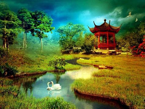 Chinese Garden Wallpapers - Top Free Chinese Garden Backgrounds - WallpaperAccess