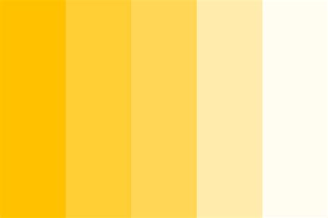 Yellow to White Color Palette