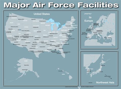 Map Us Air Force Bases - Direct Map