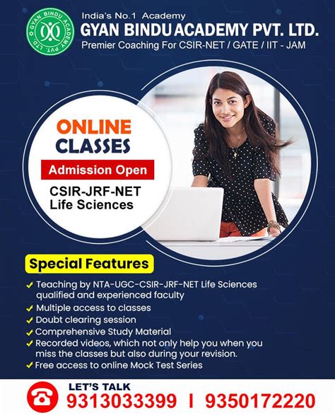 CSIR NET Life Science Online Coaching - Gyan Bindu Academy