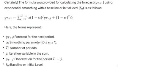 Exponential Smoothing Forecast Calculator Online (Weighted Average Form)