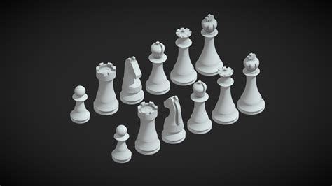 World Championship Chess Set - Download Free 3D model by Henjo [79663d0] - Sketchfab