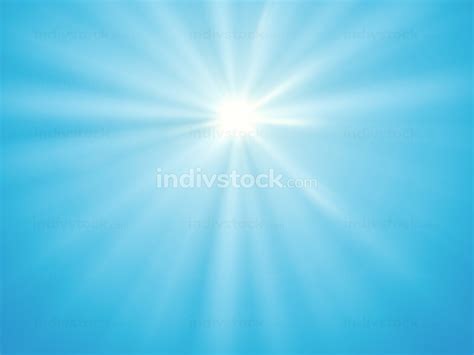 blue sky sun rays background - Backgrounds & Textures - indivstock