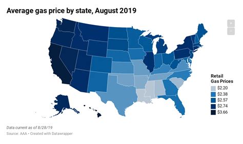 Average Gas Price By State Map - Oconto County Plat Map