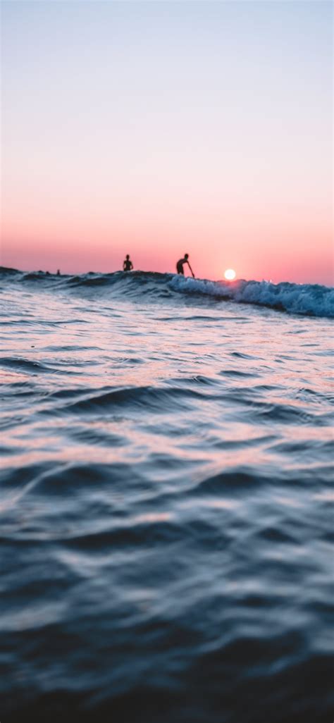 Calming Beach Waves iPhone X Wallpapers Free Download