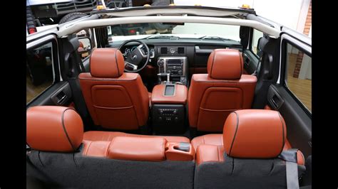 Hummer H2 White Interior