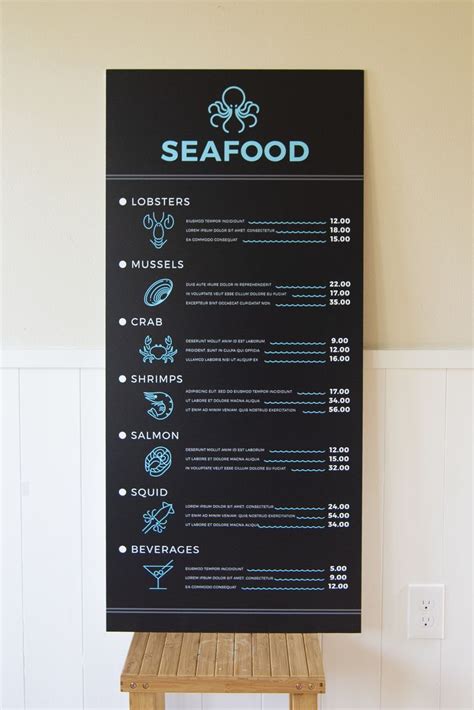 Restaurant Menu Board | Menu board restaurant, Custom sign, Menu restaurant