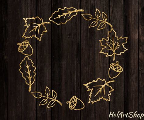 Fall wreath svg autumn leaves svg cutting file | Etsy