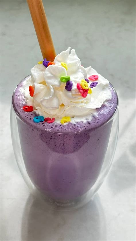 Grimace shake recipe #grimaceshake | Fruit smoothie recipes, Coffee ...